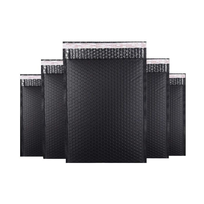 TBD0572060901.jpg 100 Stück schwarze Co-Extrusionsfolie, Luftpolstertasche, Logistikverpackung, stoßfeste Tasche, Farbe Express-Tasche, 11x15+4cm, 13x15+4cm, 13x18+4cm, 15x19+4cm, 15x20+4cm – Bild 1