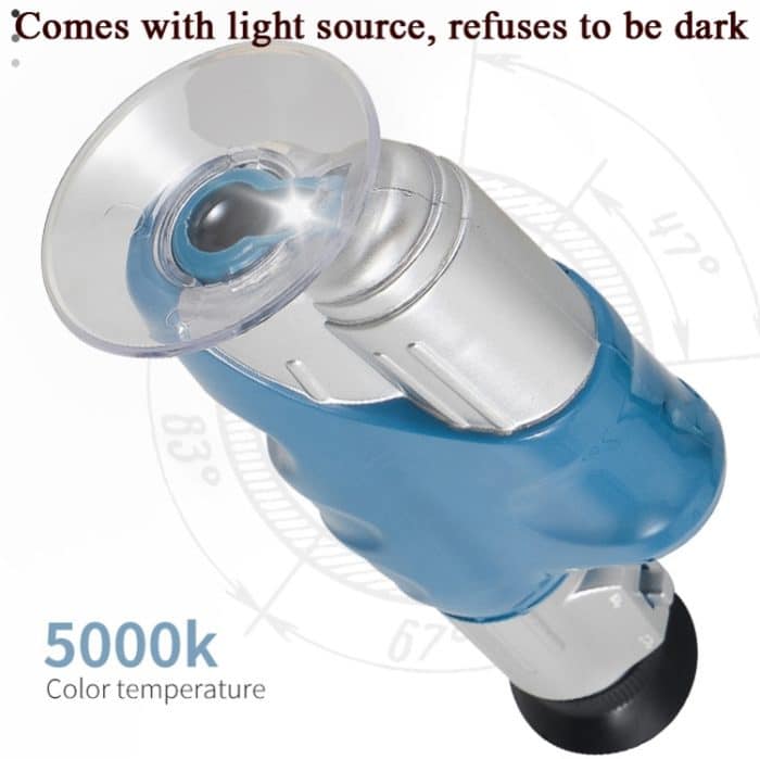 C2122 20x-60x Kinder Handheld-Mikroskop Wissenschaftliches Experiment Spielzeug Outdoor-Abenteuer Dampfunterrichtshilfen – Bild 3