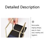 Kortikaler Aufbewahrungseimer für Make-up-Pinsel, Stiftfass aus Leder für den Schreibtisch – Bild 4