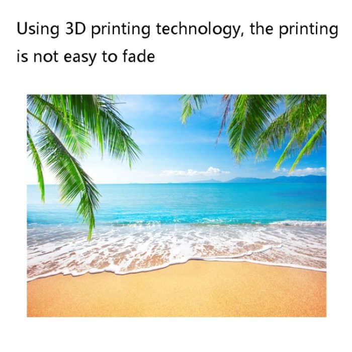 2.1m x 1,5 m Kokosnussbaum Meerblick Fotografie Tuch – Bild 3