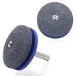 6 Stück Schleifstein, industrieller elektrischer Spitzer, Mäher, Schleifwerkzeug, verschleißfester Schleifkopf, Plastic Blue, Plastic Black, Plastic Cyan, Plastic Red, Plastic Orange, Plastic Dark Blue, Metal – Bild 3