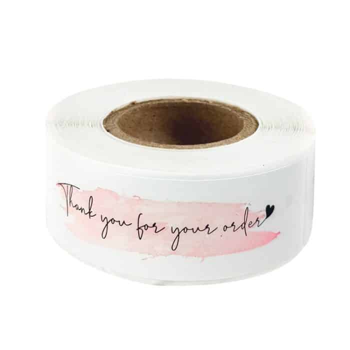 TBD0572126501A.jpg 10 Rollen rechteckiger Dankeschön-Etikettenaufkleber, F106, F107, F108 White – Bild 1