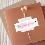 10 Rollen rechteckiger Dankeschön-Etikettenaufkleber, F106, F107, F108 White – Bild 5