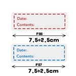 10 Rollen Lebensmittel, gekühlte Lagerung, Sicherheit, Datumsmarkierung, abreißbarer Aufkleber, F-66, F-67 – Bild 2