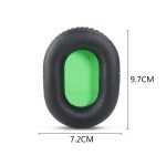 2 Stück Headset-Schwamm-Abdeckung für Razer V2, Black Skin Green Net, Black Skin Black Net, Black Mesh, Black Lambskin – Bild 2