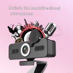 Netzwerk-High-Definition-Computerkamera, fahrfreie, verschönernde Lichtkamera mit omnidirektionalem Mikrofon, Kabellänge: 1,8 m, 1080P, 2K, 4K – Bild 3