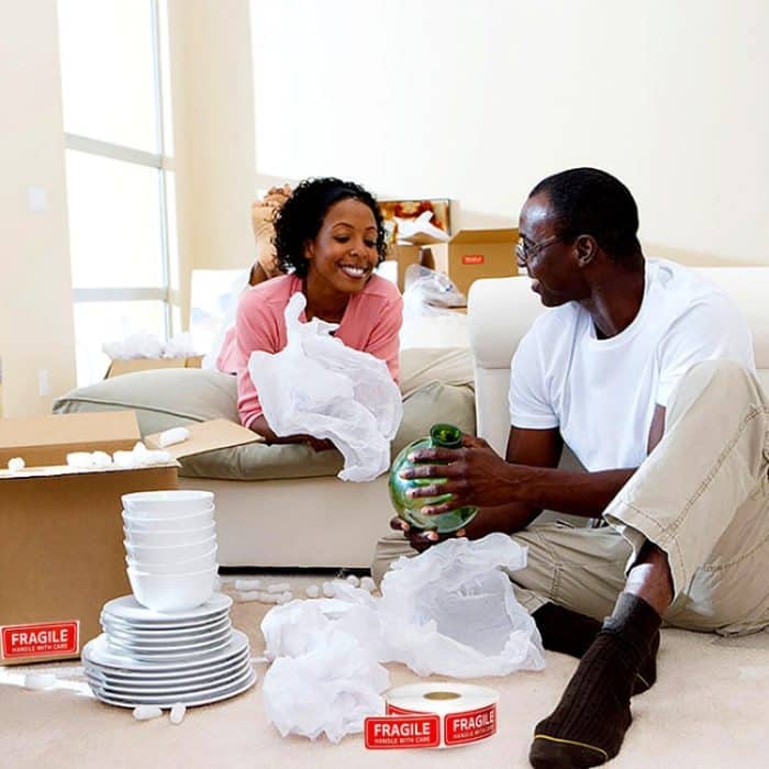 3 Rollen Gehen Sie vorsichtig mit zerbrechlichen Warnaufklebern um, F40 – Bild 4