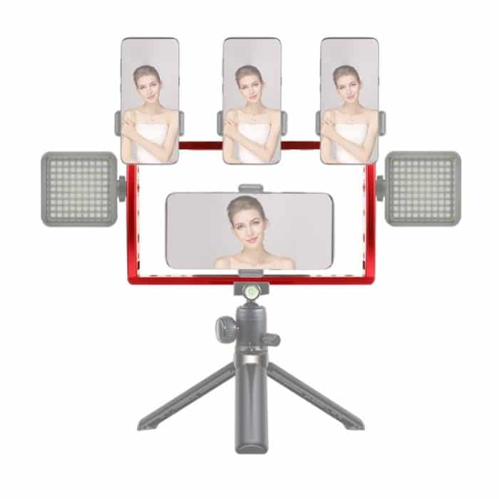 Tauchen Dual Handheld Grip Halterung Stabilisator Verlängerung Telefon Klemme Kamera Rig Käfig Unterwasser Fall für GoPro HERO9/8/7, Red, Black, Red Bracket + Shutter, Black Bracket + Shutter – Bild 2