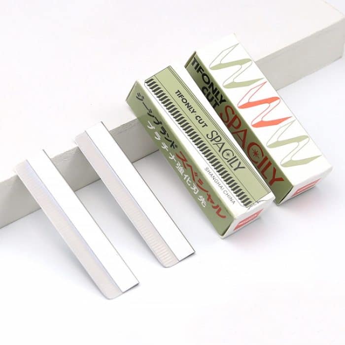 20 Boxen Augenbrauen-Trimmklinge Edelstahl-Augenbrauenschaber, 10 PCS / Box – Bild 6