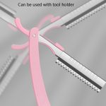 20 Boxen Augenbrauen-Trimmklinge Edelstahl-Augenbrauenschaber, 10 PCS / Box – Bild 7