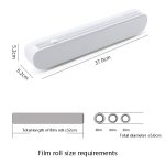 Frischhaltefolienschneider mit Saugnapf, Haushalts-Kunststofffolie, verstellbare Aufbewahrungs-Schneidbox, Suction Cup Cling Film Cutter – Bild 3