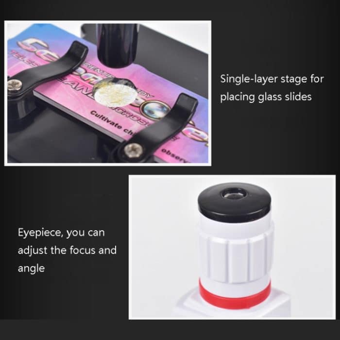 Studenten wissenschaftliche experimentelle Ausrüstung Biologisches Mikroskop, Stil:, C2156 With Phone Holder, C2155 – Bild 6