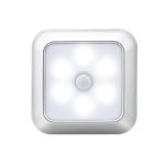 1143 Human Body Sensation Nachtlicht Smart Home Sensing Lights, Silver White Light, Silver Warm Light, White Shell White Light, White Shell Warm Light
