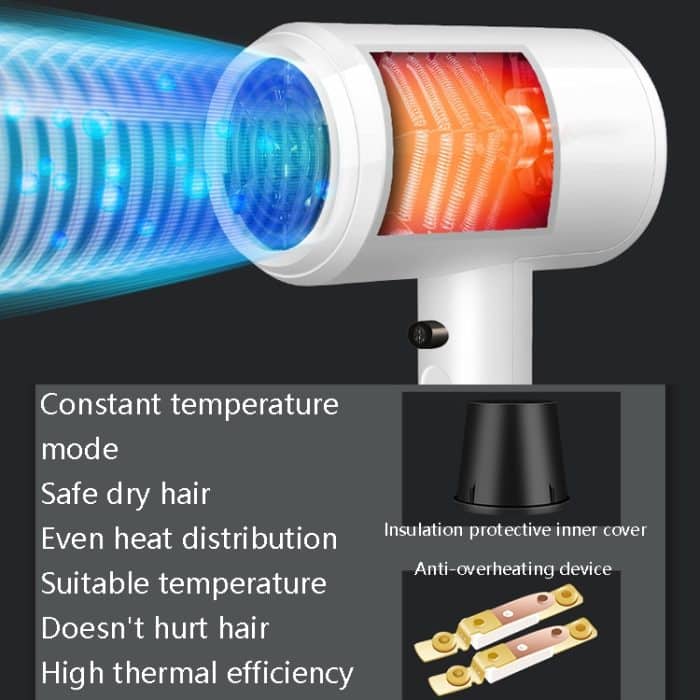 Hotel-Haartrockner, Wandmontage, Hochleistungs-Haartrockner, Haushalts-Haartrockner, CN-Stecker – Bild 3