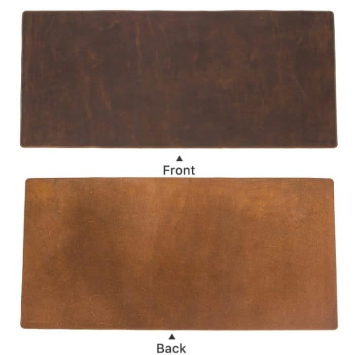 CF9011 Schreibtischunterlage, Retro-Crazy-Horse-Leder, Notebook-Computer-Mauspad, übergroßes, rutschfestes Desktop-Computertisch-Lederpad – Bild 4