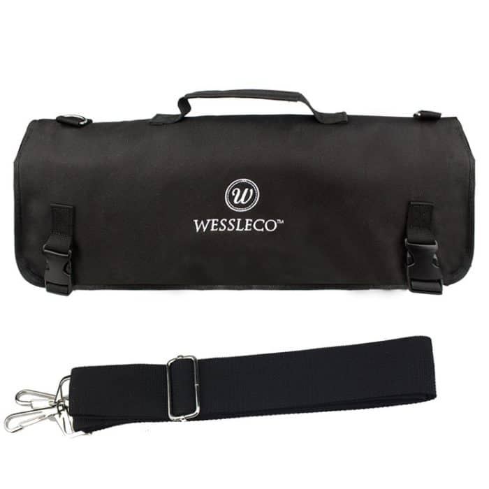 WESSLECO Kochmesser-Aufbewahrungstasche, Messer-Rolltasche, WESSLECO Black – Bild 1