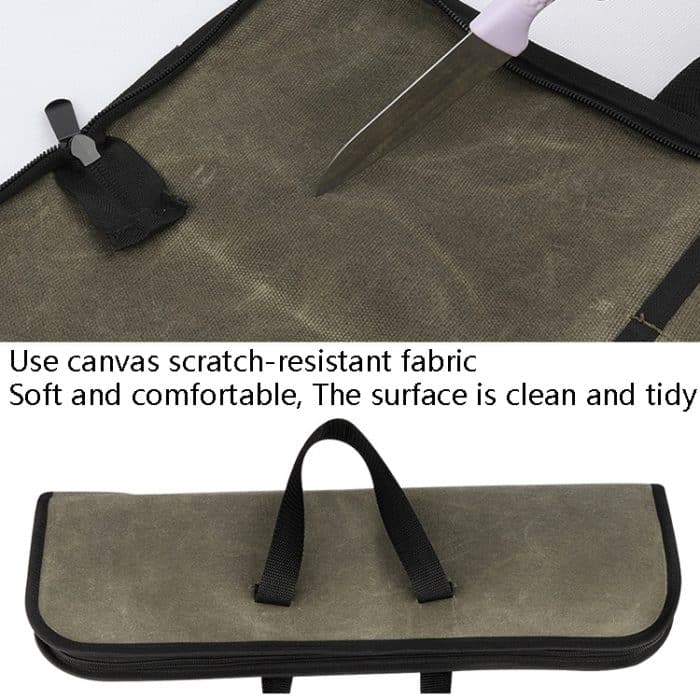 Kochmesser-Aufbewahrungstasche, Canvas-Messer-Handtasche, Knife Handbag – Bild 6