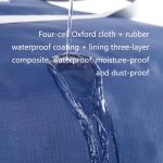 Weekeight 2 Stück Aufbewahrungstasche für Kleidung, Steppdecke, Haushalt, Umzugsgepäck, Organizer, Light Gray Small, Navy Small, Wine Red Small, Light Gray Large, Navy Large, Wine Red Large, Pink, Gray, Coffee, Light Blue – Bild 6