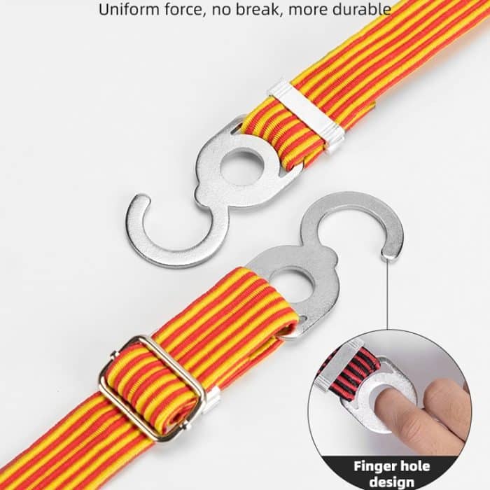 2 PCS Motorrad Fahrrad Stamm Bündel Band Pull Waren Riemen Elastische Seil Gummiband Gepäck Seil, 1m (Black), 1m (Black Red), 1m (Red Yellow), 1m (Black Blue), 2m (Black), 2m (Black Red), 2m (Red Yellow), 2m (Black Blue), 3m (Black), 3m (Black Red)... – Bild 6