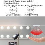 LED-Make-up-Spiegelleuchte, Beauty-Fill-Licht, Hand-Sweep-Sensor, Spiegel-Frontleuchte, 2 Bulbs, 6 Bulbs, 10 Bulbs, 14 Bulbs – Bild 3