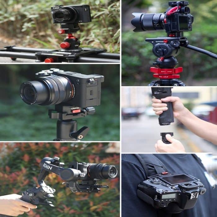 Ulanzi Claw SLR spiegelloses Sportkamera-Schnellwechselsystem, 1905 Quick Release Plate, 1965 Shoulder Strap Quick Release Kit, 2333 Aka Quick Release Plate – Bild 7