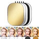 90 x 120 cm 5-in-1 silber / weich / gold / weiß / schwarz falt Foto studio reflektorplatte – Bild 2