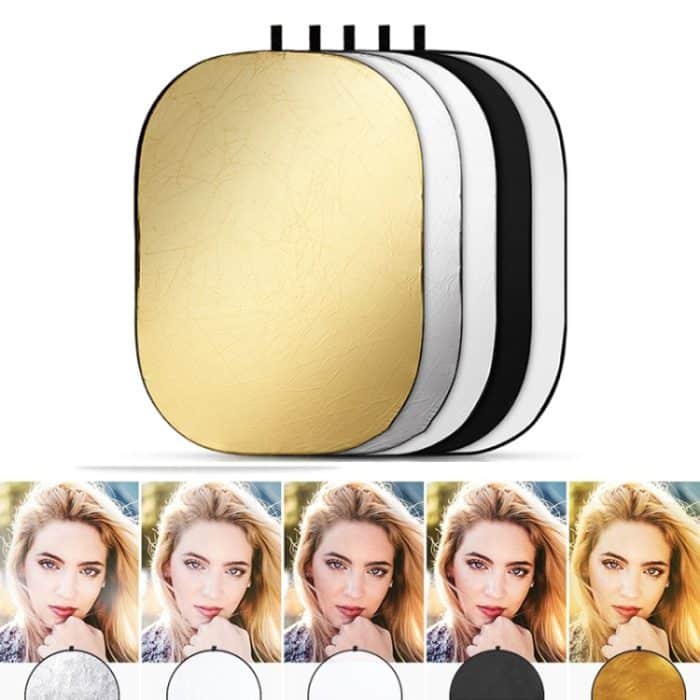 90 x 120 cm 5-in-1 silber / weich / gold / weiß / schwarz falt Foto studio reflektorplatte – Bild 2