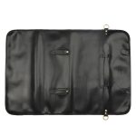 WESSLECO Kochmesser-Aufbewahrungstasche, tragbare Rollmesser-Aufbewahrungstasche, Portable Roll Black, WESSLECO Brown – Bild 7