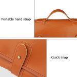 WESSLECO Kochmesser-Aufbewahrungstasche, tragbare Rollmesser-Aufbewahrungstasche, Portable Roll Black, WESSLECO Brown – Bild 4