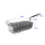 Taco-Tortilla-Krusten-V-Formwerkzeug aus Edelstahl, Stil:, 5 Inch  Clip, 4 Grid Fried Basket, 6 Grid Fried Basket, 8 Grid Fried Basket – Bild 2