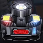 TG-TD009 LED-Stirnlampe mit starkem Kopf, wiederaufladbarer USB-Stirnlampe mit Zoom-Sensor, White Light, Yellow Light – Bild 2