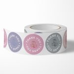 10 Stück Rosen-Blumen-Dankeschön-Aufkleber, Geschenkbox-Versiegelungsaufkleber, 25mm 500 / Rolls, 38mm 500 / Rolls – Bild 2