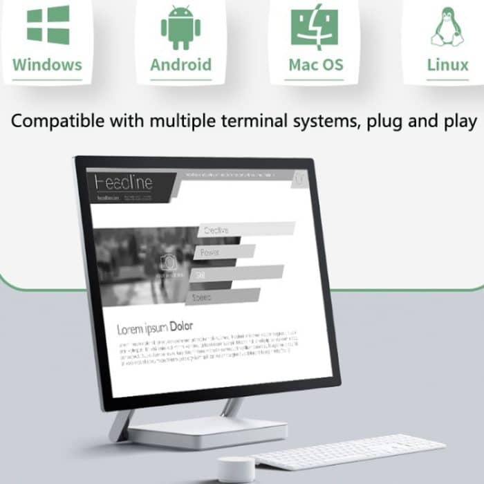 Deli Express Einzelscanner Kassiererscanner, Spezifikation:, White Wired, Black Wired, White Wireless, Black Wireless – Bild 3