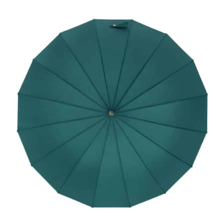 16 Bone Plain Straight Umbrella Kleiner, frischer Regenschirm mit langem Griff – Bild 2
