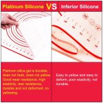 Verdickte Teflon-Antihaftmatte, Silikon-Knetback-Antirutschmatte, 26 x 29cm, 30 x 40cm red, 40 x 50cm, 50 x 60cm, 50 x 70cm, 60 x 60cm, 60 x 80cm – Bild 6