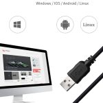 IVANDODE VS5905 Eindimensionaler kabelgebundener Rotlicht-Scanner Supermarkt Express-Kassierer Barcode-Scanner – Bild 6