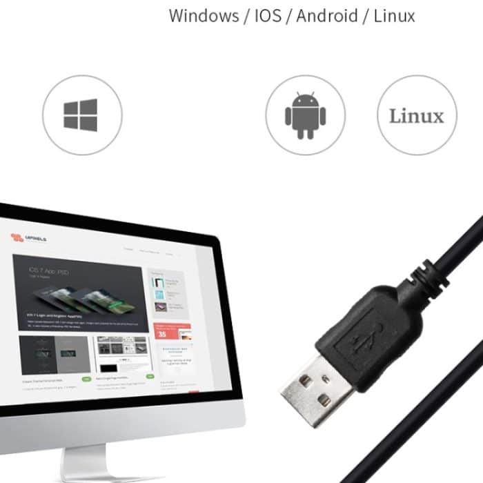 IVANDODE VS5905 Eindimensionaler kabelgebundener Rotlicht-Scanner Supermarkt Express-Kassierer Barcode-Scanner – Bild 6