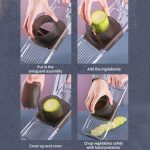 Multifunktions-Slicker-Küchengerät, Kartoffelscheibenreibe, Three Knives Gray, Six Knives Gray – Bild 6