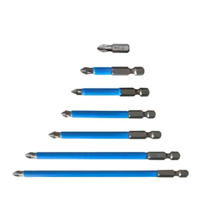Starker magnetischer Handbohrschrauber-Schraubendreher-Mund, rutschfester Schraubendreher-Bit, 7PCS/set PH2, 6PCS/set 25mm, 7PCS/set 50mm, 12 PCS/set 50mm – Bild 1
