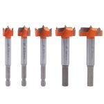 5 Teile/satz Holzbearbeitung Loch Opener Scharnier Stein Creme Bord Holz Nehmen-Loch Tür Fenster Mit Kragen Holzbearbeitung Flache Bohrer bit, 5 PCS / Set Woodworking Hole Opener