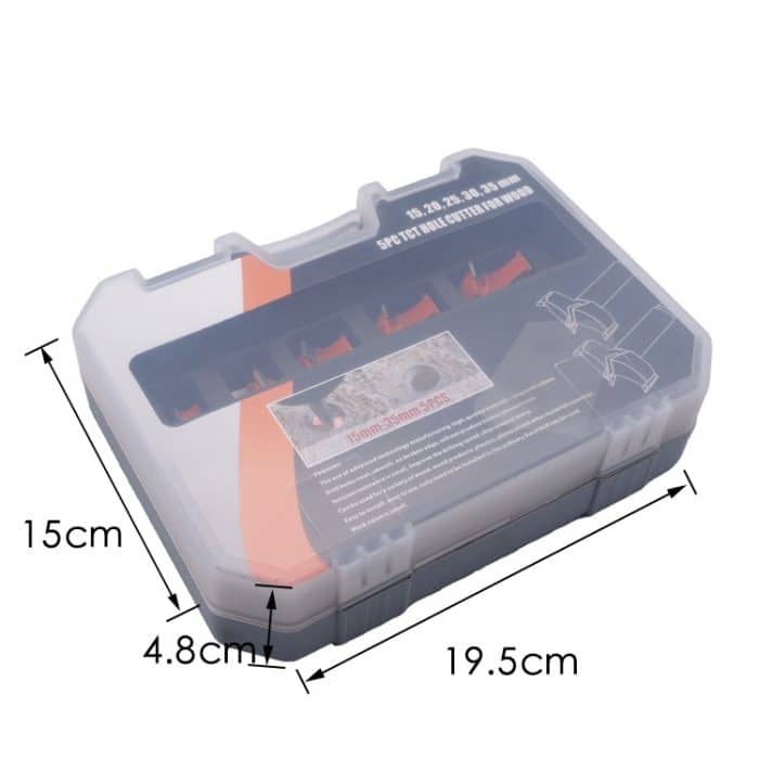 5 Teile/satz Holzbearbeitung Loch Opener Scharnier Stein Creme Bord Holz Nehmen-Loch Tür Fenster Mit Kragen Holzbearbeitung Flache Bohrer bit, 5 PCS / Set Woodworking Hole Opener – Bild 3