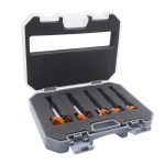 5 Teile/satz Holzbearbeitung Loch Opener Scharnier Stein Creme Bord Holz Nehmen-Loch Tür Fenster Mit Kragen Holzbearbeitung Flache Bohrer bit, 5 PCS / Set Woodworking Hole Opener – Bild 6