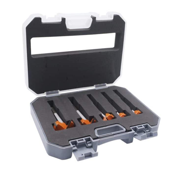 5 Teile/satz Holzbearbeitung Loch Opener Scharnier Stein Creme Bord Holz Nehmen-Loch Tür Fenster Mit Kragen Holzbearbeitung Flache Bohrer bit, 5 PCS / Set Woodworking Hole Opener – Bild 6