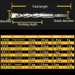 10 Stück Hand-Elektrobohrer, Stoßbohrer, Wandmischung, Boden, Zement, Wandbau-Bohrer, 3x66mm Round Handle, 4x76mm Round Handle, 5x84mm Triangle Handle, 6x100mm Triangle Handle, 8x114mm Triangle Handle, 10x110mm Triangle Handle, 10.5x110mm Triangle Hand... – Bild 6