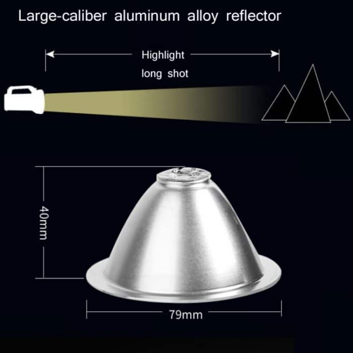 YAGE H103 Starkes Licht Long Shot LED-Suchscheinwerfer für den Außenbereich, wiederaufladbar, leistungsstarke Notfall-Taschenlampe – Bild 6