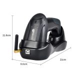 NETUM H3 Kabelloser Barcode-Scanner, Rotlicht-Supermarkt-Kassierer-Scanner mit Ladegerät, Spezifikation:, One-dimensional, Two-dimensional – Bild 4