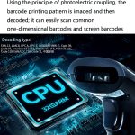 NETUM H3 Kabelloser Barcode-Scanner, Rotlicht-Supermarkt-Kassierer-Scanner mit Ladegerät, Spezifikation:, One-dimensional, Two-dimensional – Bild 6