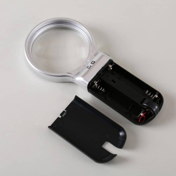 TH7006 Multifunktions-Faltspiegel mit LED-Lampe Halten Halterung Zweizweckreparatur-Reparatur Acryl 3-mal-Lupe – Bild 4