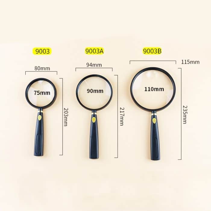 2 Stück Handlupe für Kinder, wissenschaftliche Bildung, ältere Menschen, Lesen, 2pcs(75mm), 2pcs(110mm), 2pcs(90mm) – Bild 2