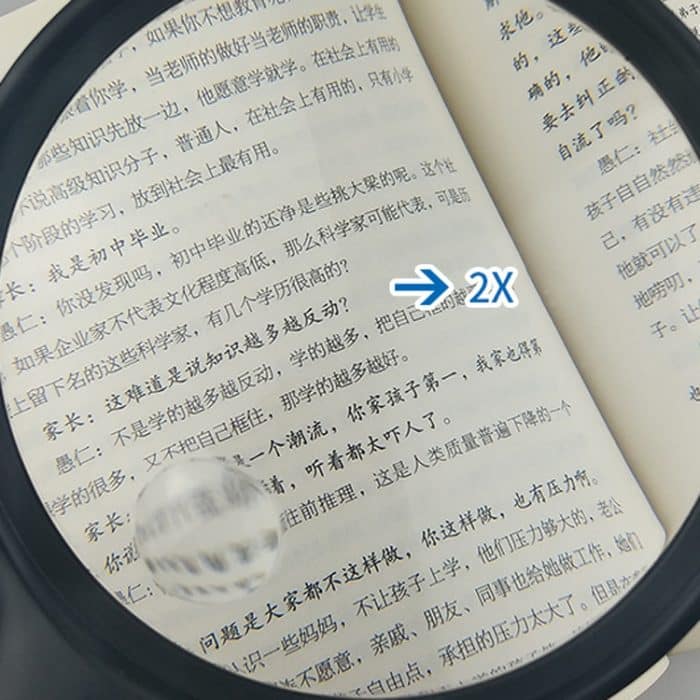 XT-4986E Handheld mit Lichtlupen 10 mal Acrylobjektiv Tragbarer Lupe – Bild 5